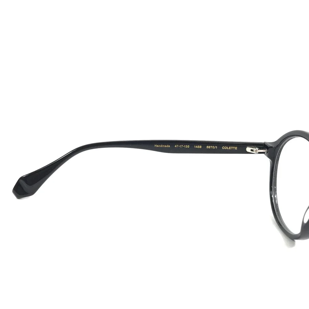 Gigi Studios Eyeglasses Frames COLETTE 6870/1 Black Round Full Rim 47-17-135